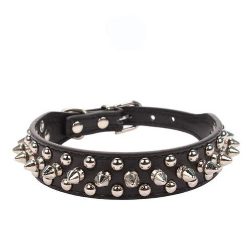 Adjustable Spiked PU Leather Dog Collar – image 23
