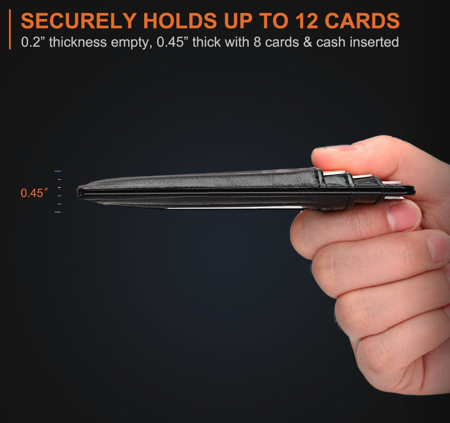Slim RFID-Blocking Leather Card Wallet – image 10