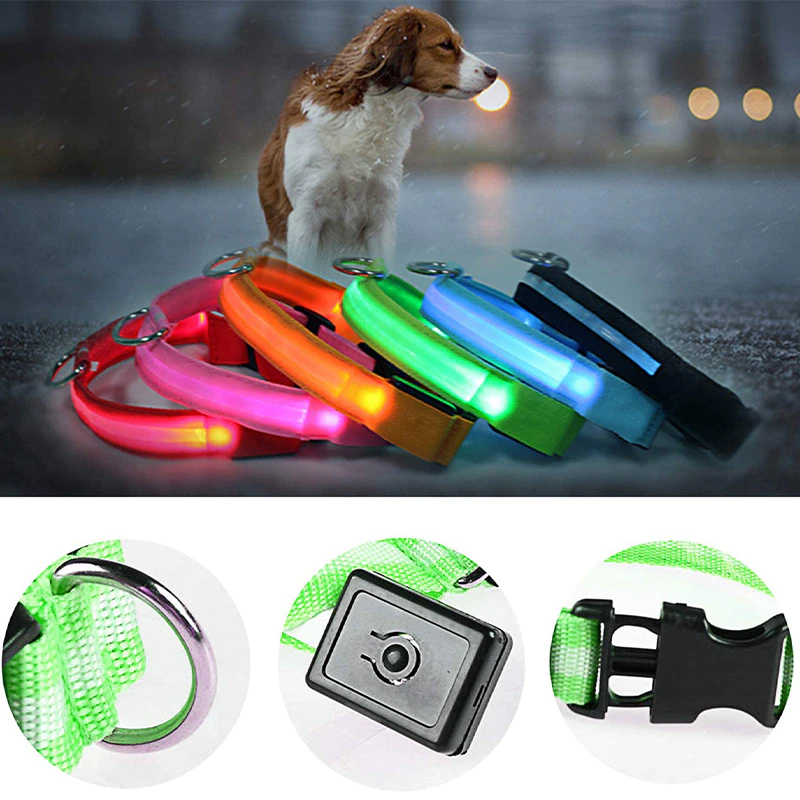 LED Light-Up Adjustable Dog Collar – image 3