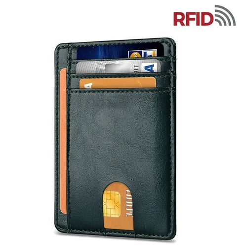 Slim RFID-Blocking Leather Card Wallet – image 19