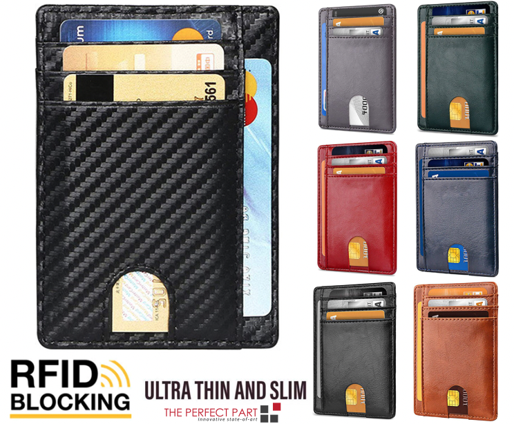 Slim RFID-Blocking Leather Card Wallet – image 12