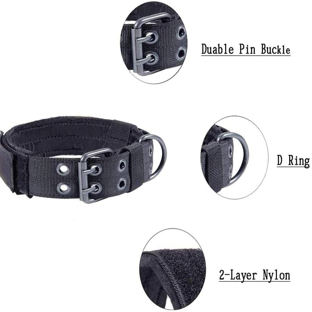 Heavy-Duty Wide Tactical Dog Collar – image 5