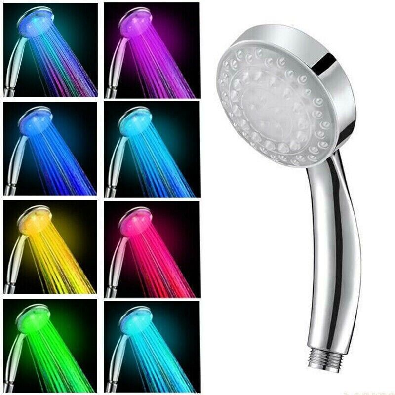 7-Color LED Handheld Shower Head – image 9