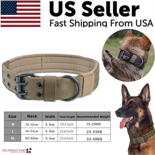 Heavy-Duty Wide Tactical Dog Collar – image 24