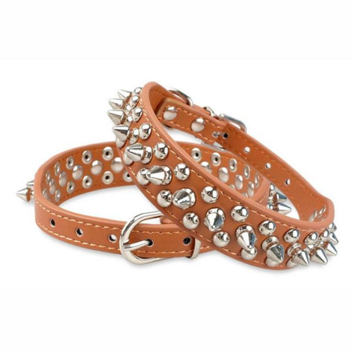 Adjustable Spiked PU Leather Dog Collar – image 25