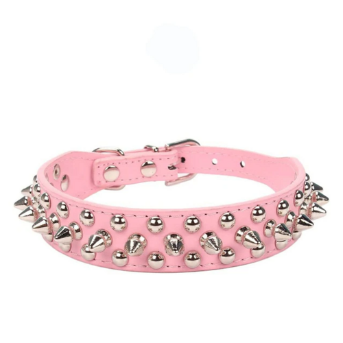 Adjustable Spiked PU Leather Dog Collar – image 26