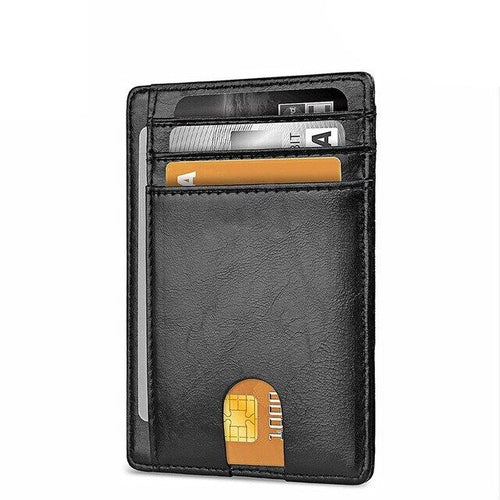 Slim RFID-Blocking Leather Card Wallet – image 15