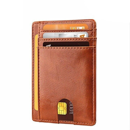 Slim RFID-Blocking Leather Card Wallet – image 13