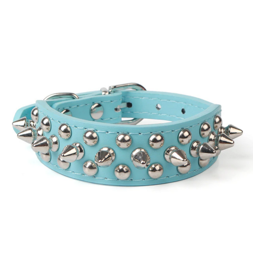 Adjustable Spiked PU Leather Dog Collar – image 27