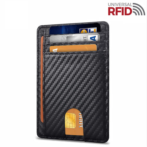 Slim RFID-Blocking Leather Card Wallet – image 16