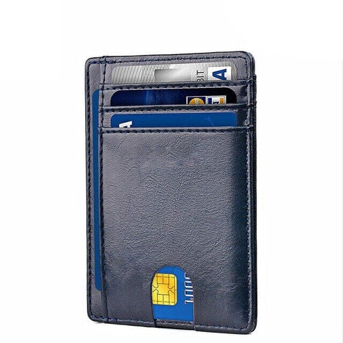 Slim RFID-Blocking Leather Card Wallet – image 21