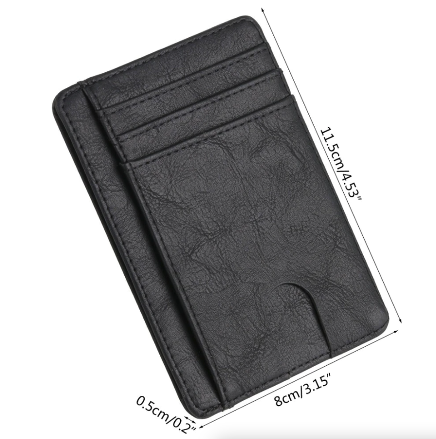 Slim RFID-Blocking Leather Card Wallet – image 7