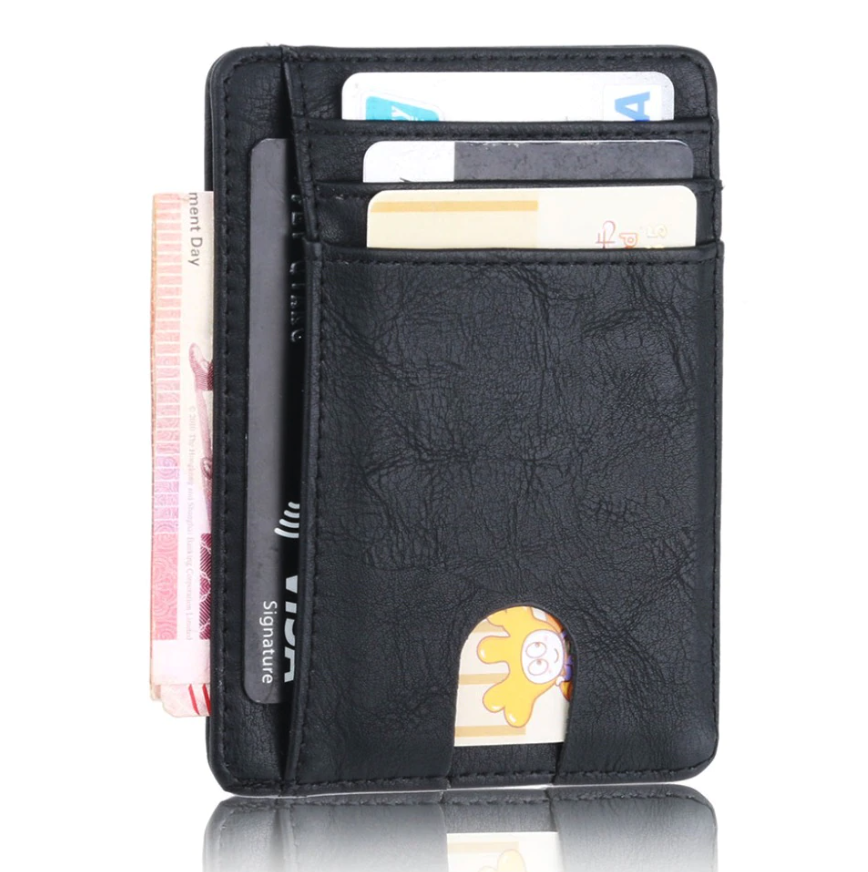 Slim RFID-Blocking Leather Card Wallet – image 3