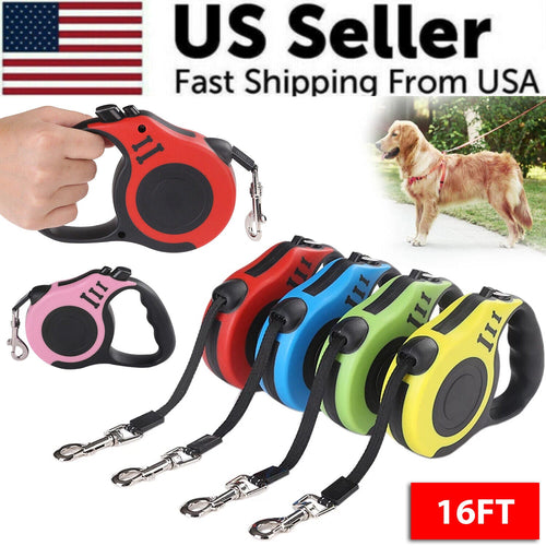 16-Foot Retractable Dog Leash – image 1