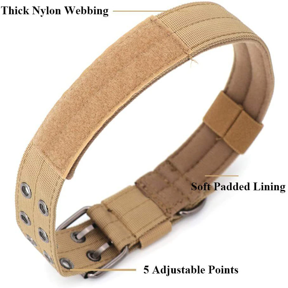 Heavy-Duty Wide Tactical Dog Collar – image 3