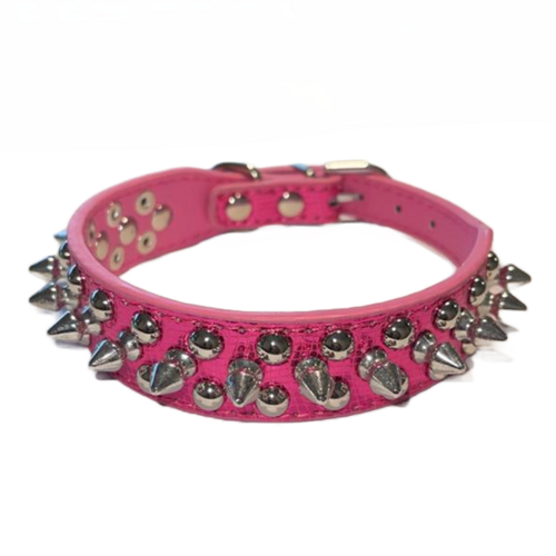 Adjustable Spiked PU Leather Dog Collar – image 24