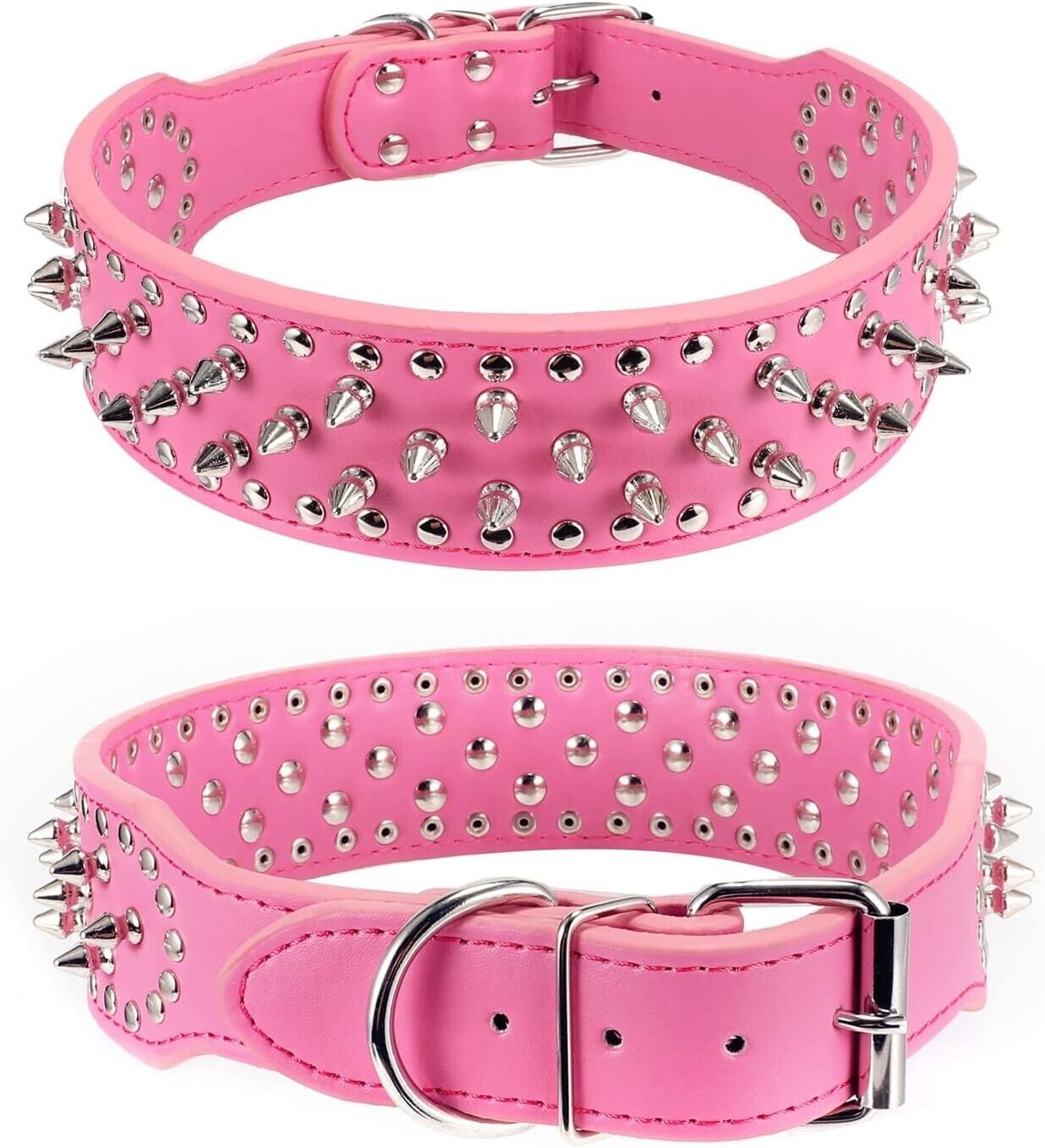 Adjustable Spiked PU Leather Dog Collar – image 11
