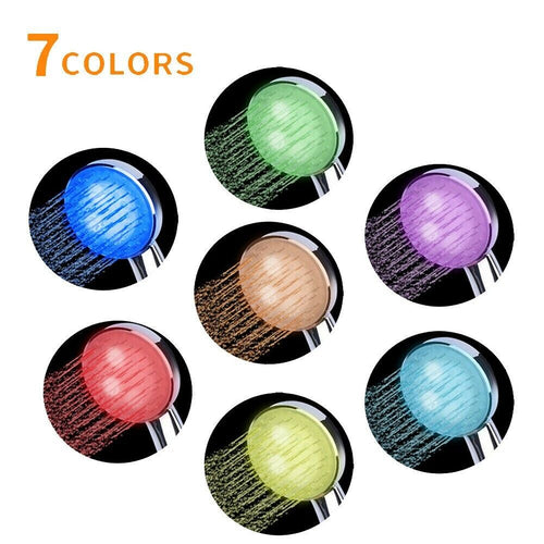 7-Color LED Handheld Shower Head – image 2