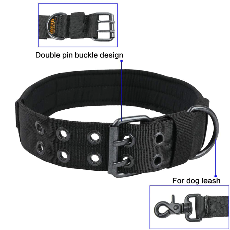 Heavy-Duty Wide Tactical Dog Collar – image 4