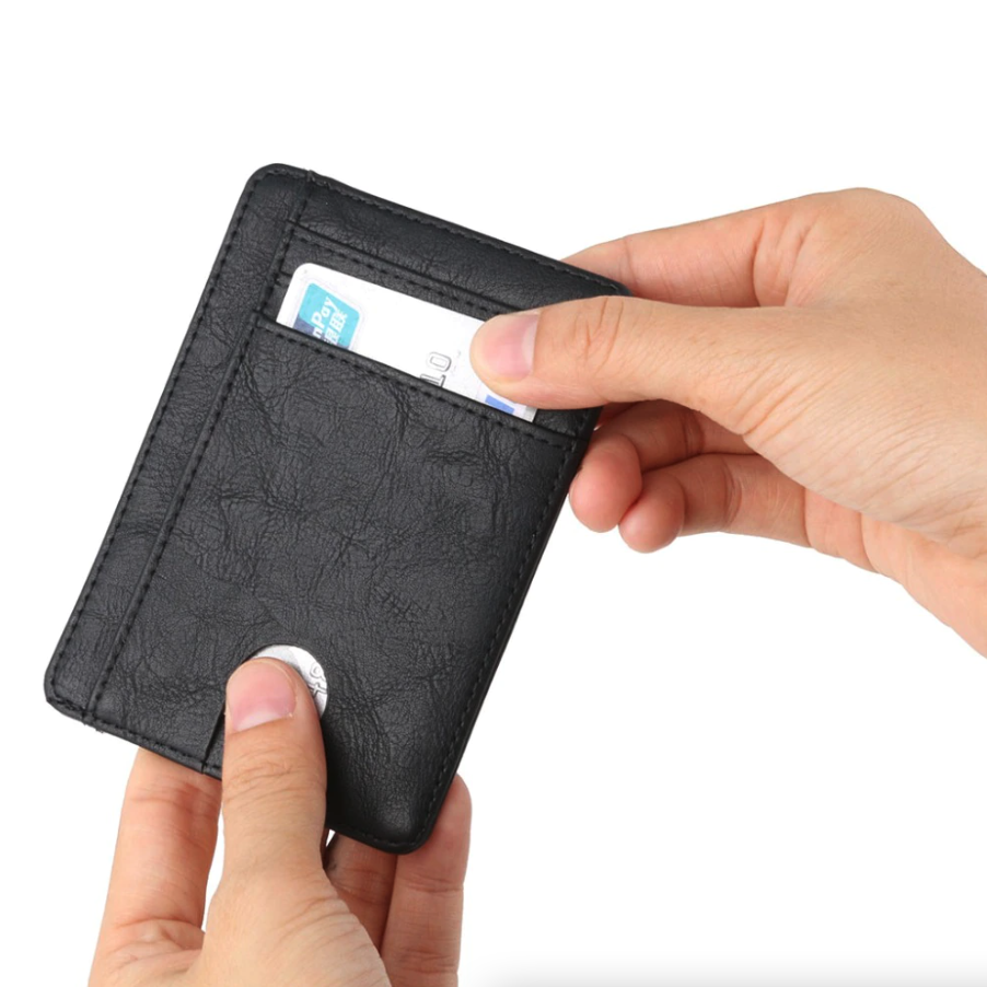 Slim RFID-Blocking Leather Card Wallet – image 5