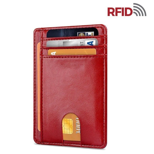 Slim RFID-Blocking Leather Card Wallet – image 20