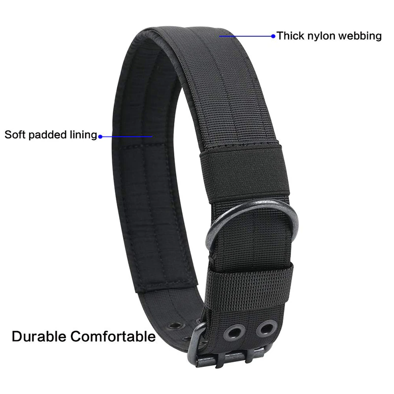Heavy-Duty Wide Tactical Dog Collar – image 2