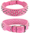 Adjustable Spiked PU Leather Dog Collar – image 21
