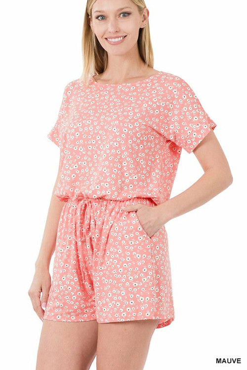 Floral Pocket Romper – image 3