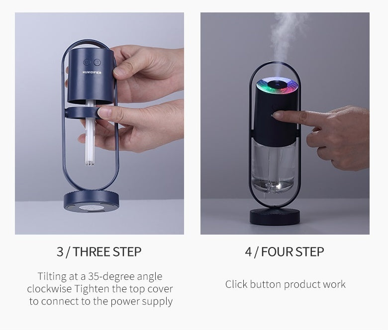 USB Mini Humidifier with Projection Night Light – image 4