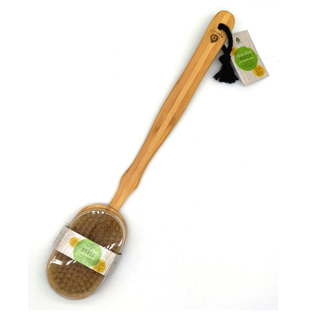 Long-Handle Bamboo Bath Brush – image 4