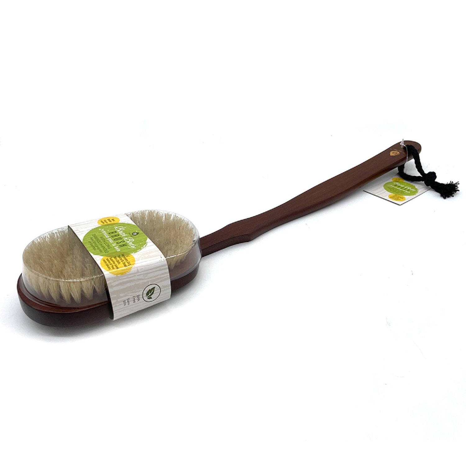 Long-Handle Bamboo Bath Brush – image 3