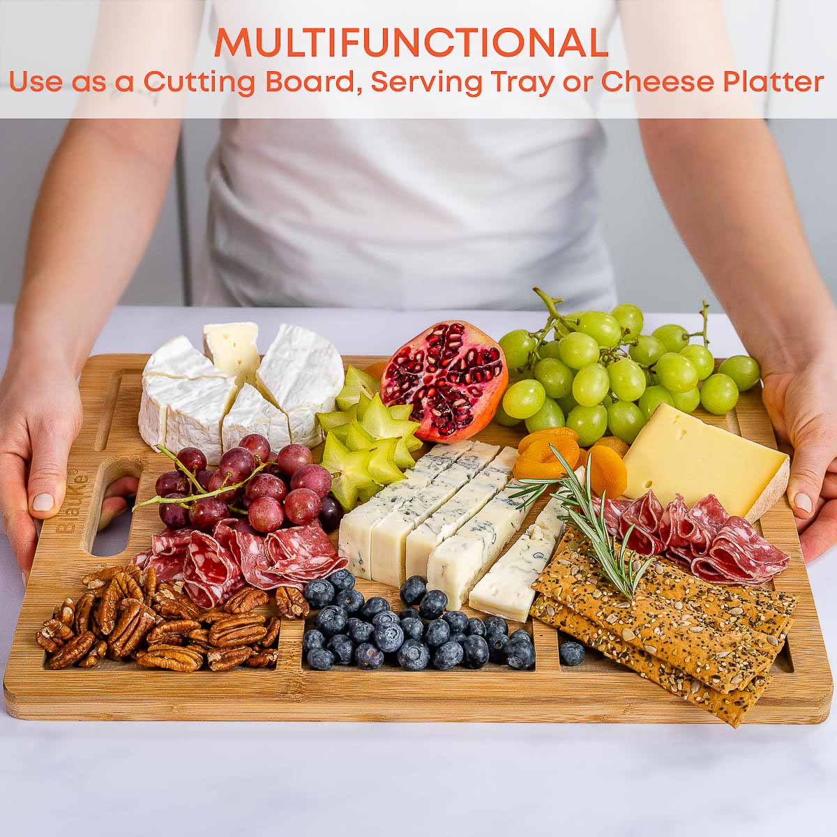 Extra-Large Bamboo Cutting Board – image 5