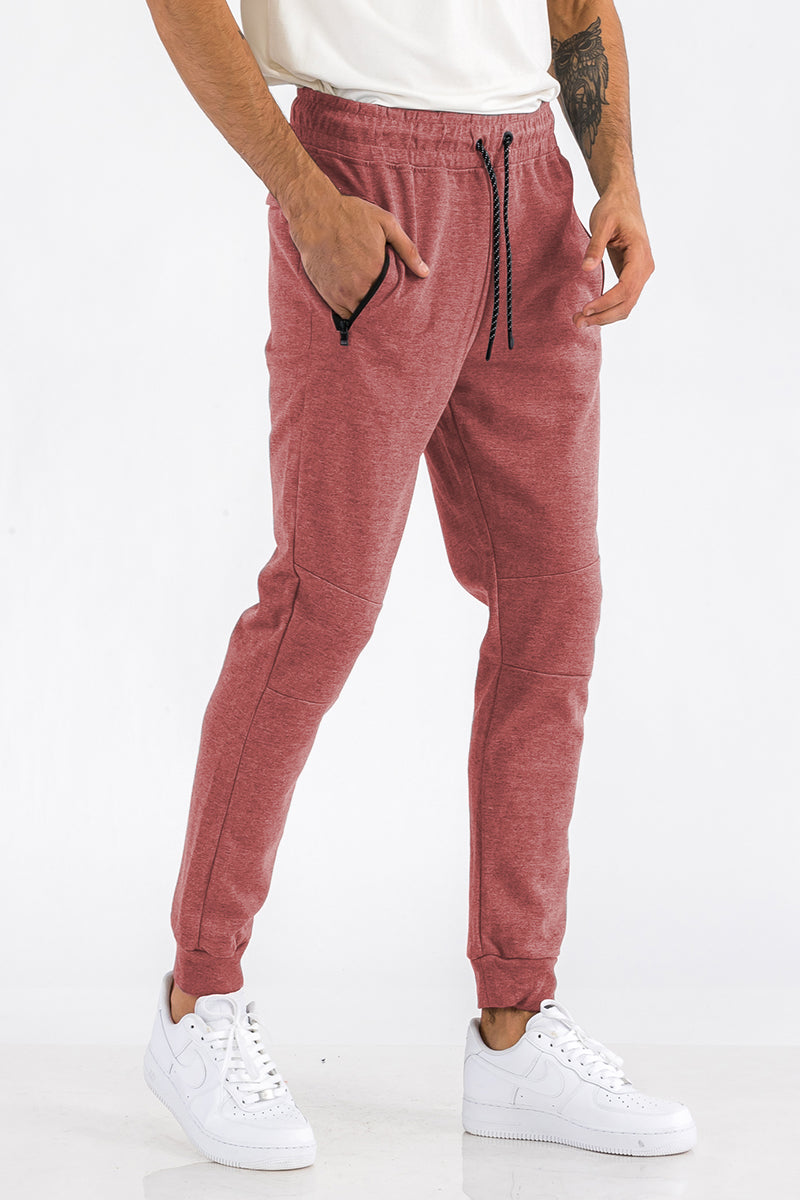 Men's Heathered Cotton Joggers – image 1