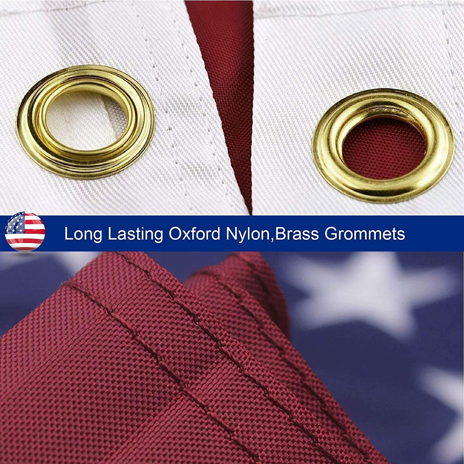 Heavy-Duty Embroidered American Flag – image 5