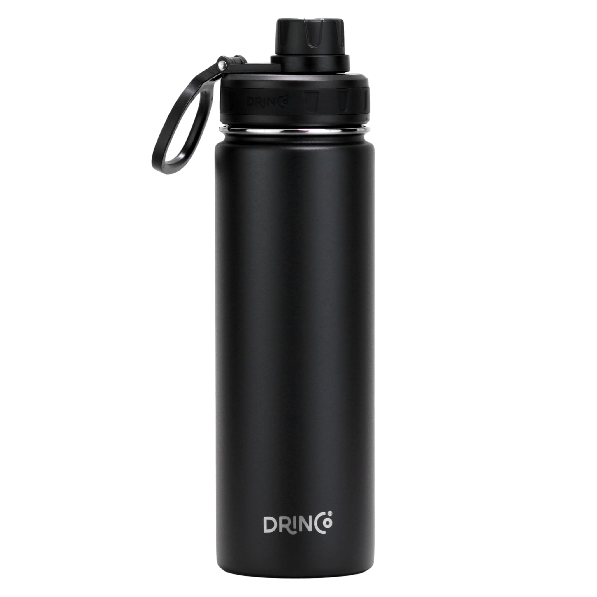 DRINCO 22 oz Insulated Sport Bottle – Black – image 1