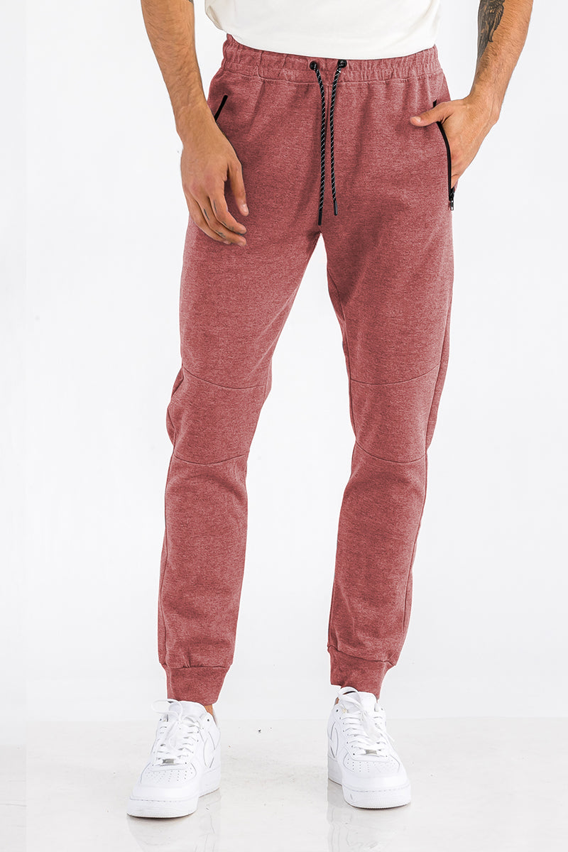 Men's Heathered Cotton Joggers – image 2
