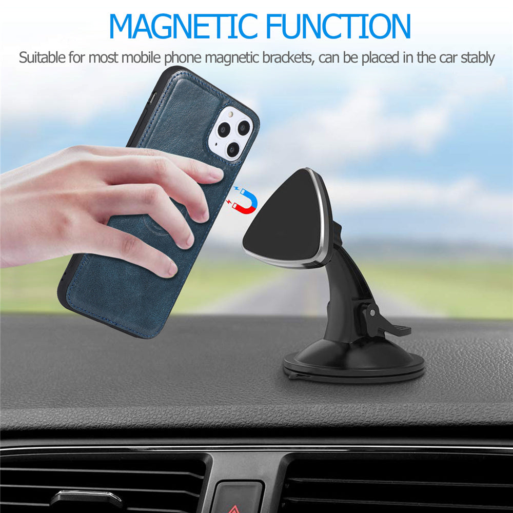 Magnetic Vegan Leather Wallet Case for iPhone – image 2