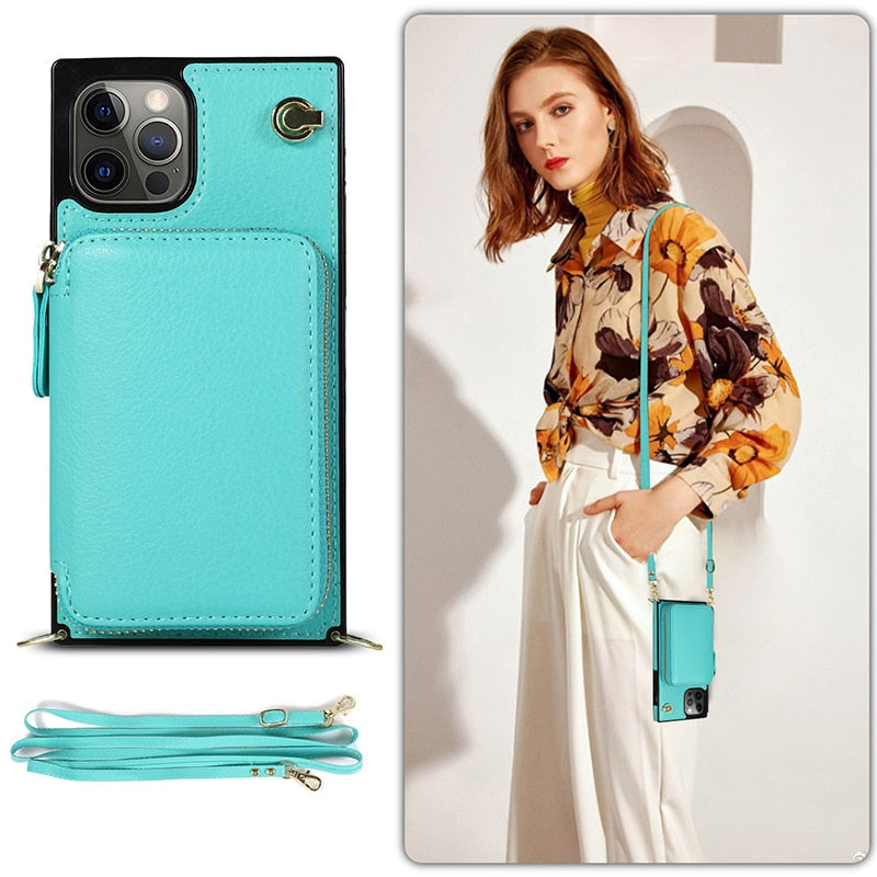iPhone 11 Pro Wallet Case with Crossbody Strap – image 2