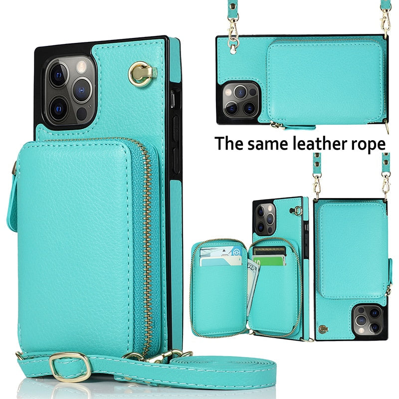 iPhone 11 Pro Wallet Case with Crossbody Strap – image 3