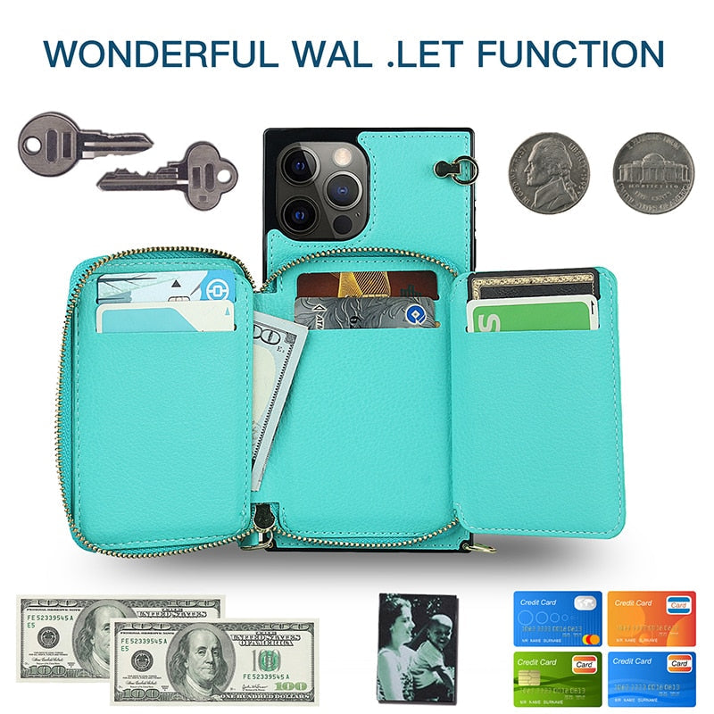 iPhone 11 Pro Wallet Case with Crossbody Strap – image 7