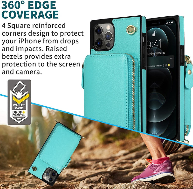 iPhone 11 Pro Wallet Case with Crossbody Strap – image 4