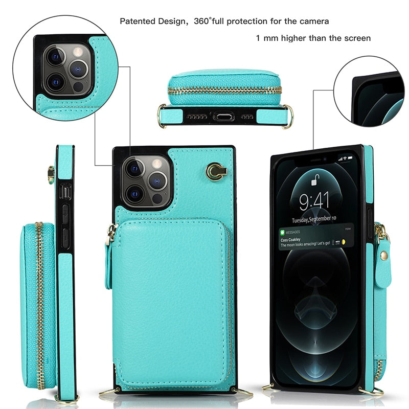 iPhone 11 Pro Wallet Case with Crossbody Strap – image 12