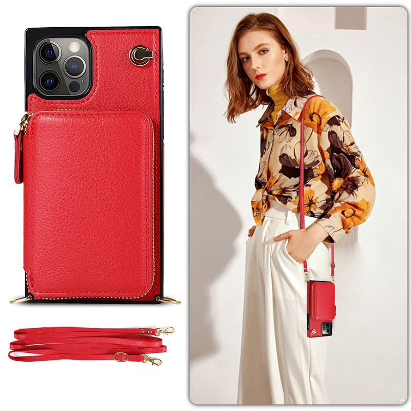 iPhone 11 Pro Wallet Case with Crossbody Strap – image 10